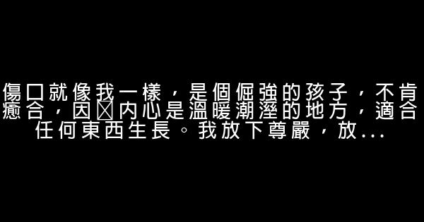 經典語錄：生活累了的心語 1