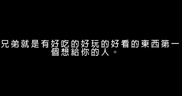 關於兄弟情義的話 1