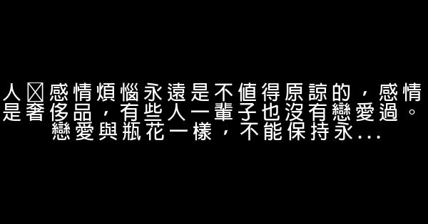 經典語錄：讓我花掉一整幅青春，用來尋你 1