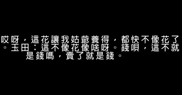 鄉村愛情小夜曲經典語錄 1