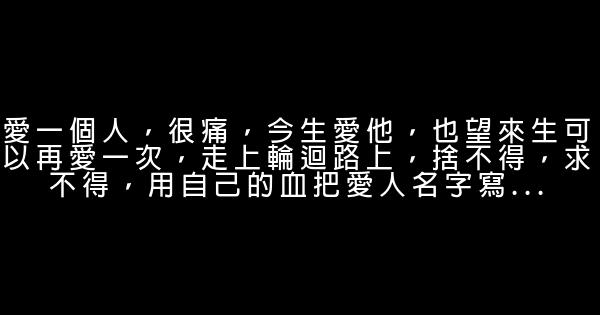 感悟愛情的經典句子 1