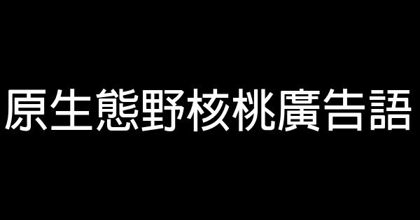 原生态野核桃广告语 0 (0)