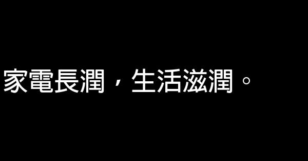 電器廣告語大全集 1