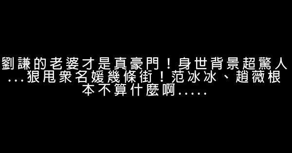 劉謙的老婆才是真豪門！身世背景超驚人…狠甩眾名媛幾條街！范冰冰、趙薇根本不算什麼啊….. 0 (0)