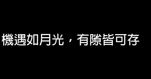 机遇如月光，有隙皆可存 0 (0)