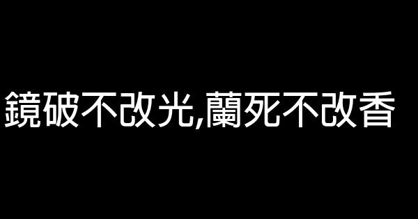 鏡破不改光,蘭死不改香 1