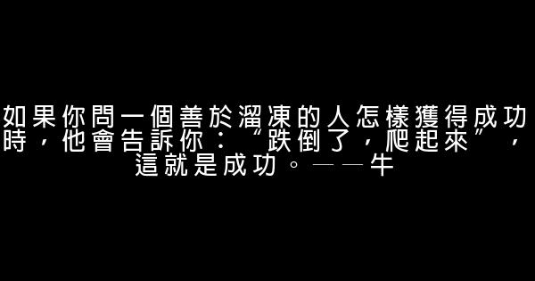 關於成功的勵志名言佳句大全 1