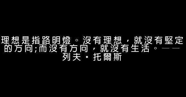 關於理想的勵志名人名言佳句 1