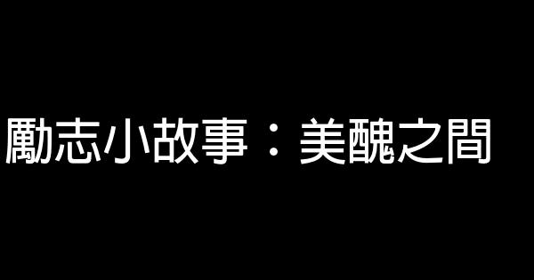 勵志小故事：美醜之間 0 (0)