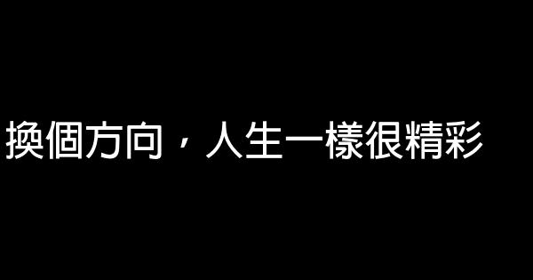 換個方向，人生一樣很精彩 0 (0)