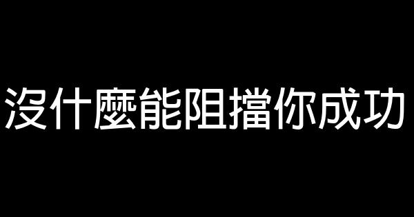 沒什麼能阻擋你成功 1