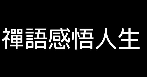 禪語感悟人生 1