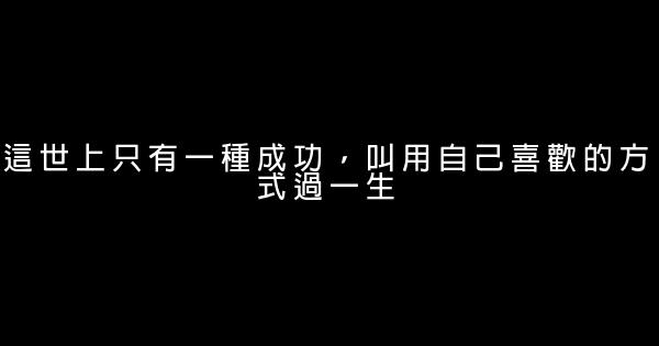 這世上只有一種成功，叫用自己喜歡的方式過一生 1