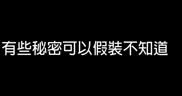 有些秘密可以假裝不知道 1