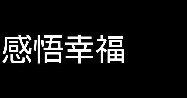 感悟幸福 1