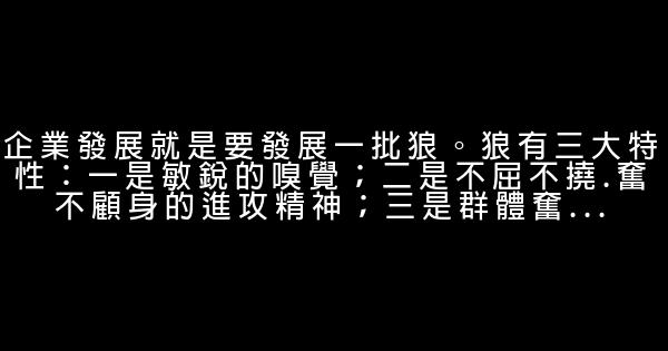 任正非：企業發展就是要發展一批狼 0 (0)