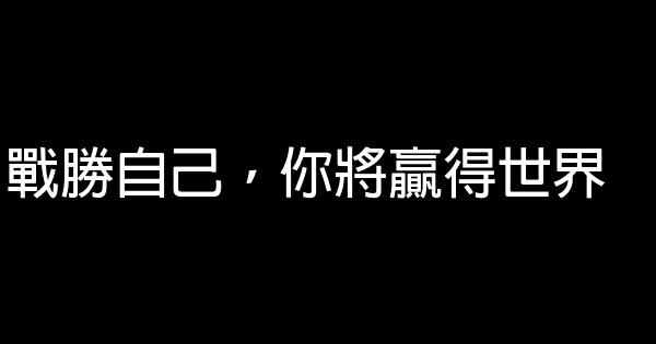 戰勝自己，你將贏得世界 0 (0)