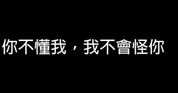 你不懂我，我不會怪你 0 (0)