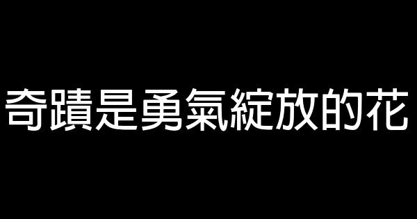 奇蹟是勇氣綻放的花 0 (0)