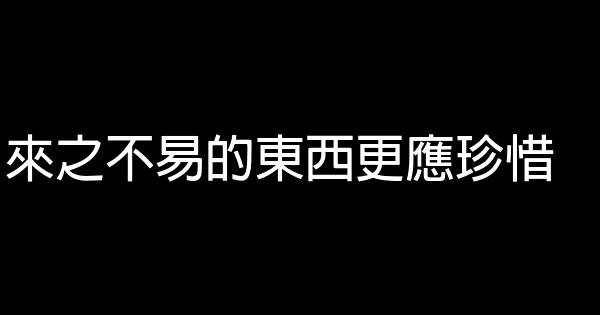 來之不易的東西更應珍惜 0 (0)