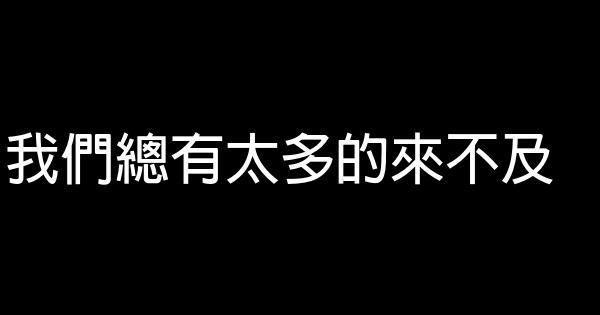 我們總有太多的來不及 1