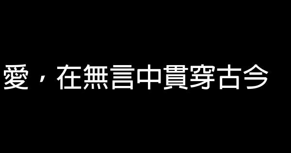 愛，在無言中貫穿古今 1