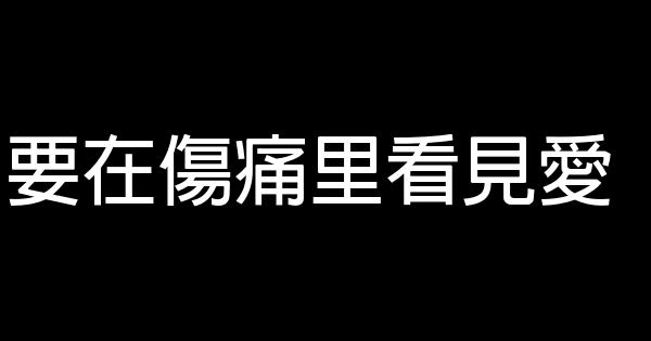 要在傷痛里看見愛 1