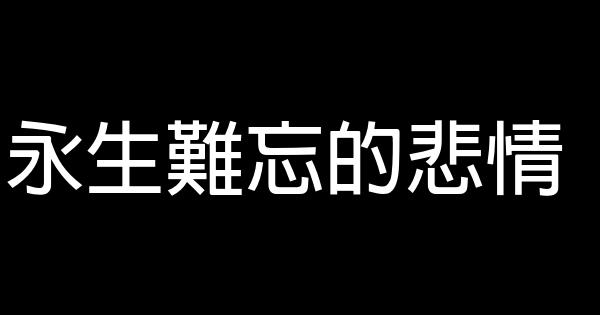 永生難忘的悲情 1