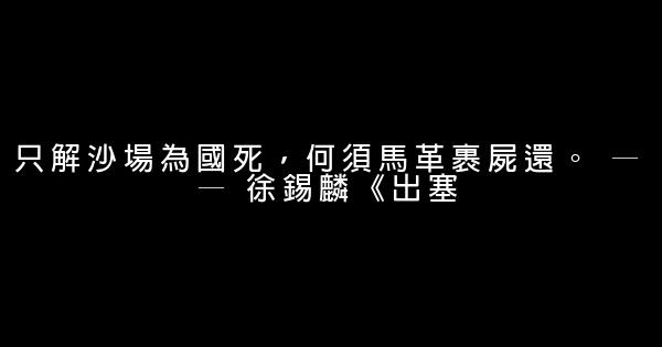 豪情壯志的詩句 1