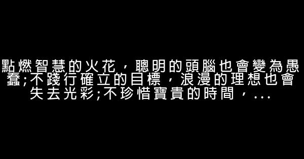 經典的優美勵志句子摘抄 1