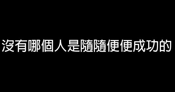 沒有哪個人是隨隨便便成功的 0 (0)