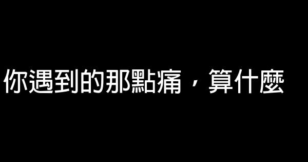 你遇到的那點痛，算什麼 0 (0)