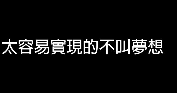 太容易實現的不叫夢想 0 (0)