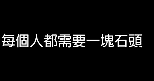 每個人都需要一塊石頭 0 (0)