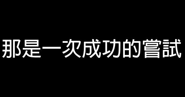 那是一次成功的嘗試 0 (0)