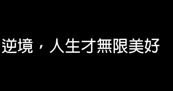 逆境，人生才無限美好 0 (0)