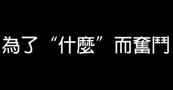 為了“什麼”而奮鬥 0 (0)