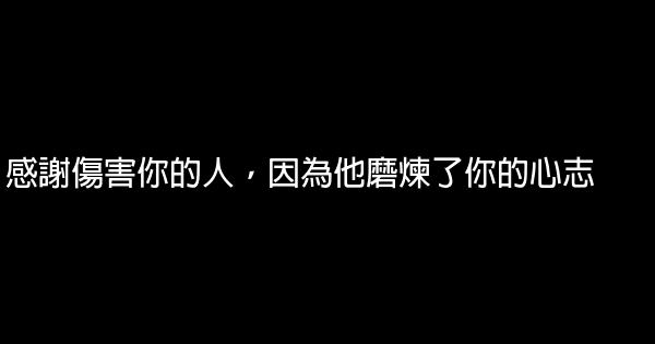 感謝傷害你的人，因為他磨煉了你的心志 0 (0)