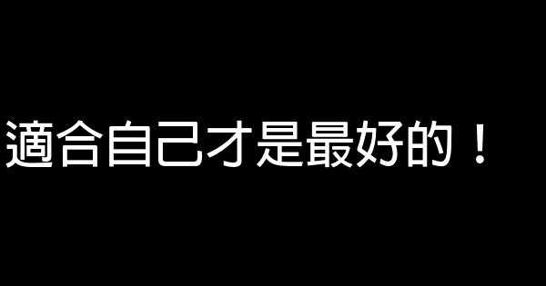 適合自己才是最好的！ 0 (0)